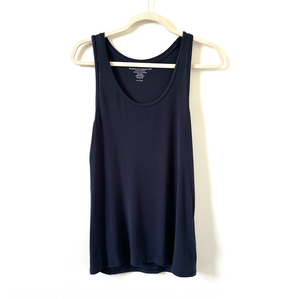 Majestic Filatures Navy Blue relaxed tank Size 2 (small)